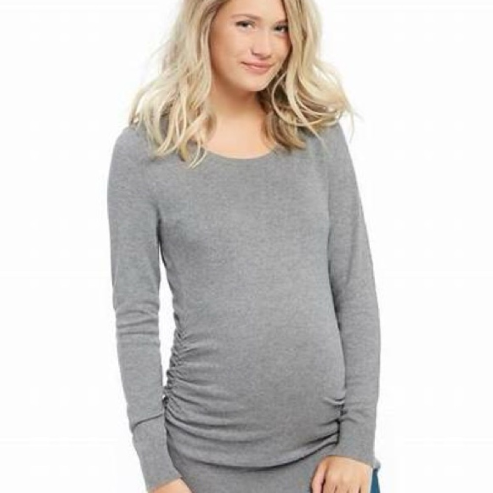 TWO Motherhood Maternity Women’s Classic Crew Neck Maternity Sweaters